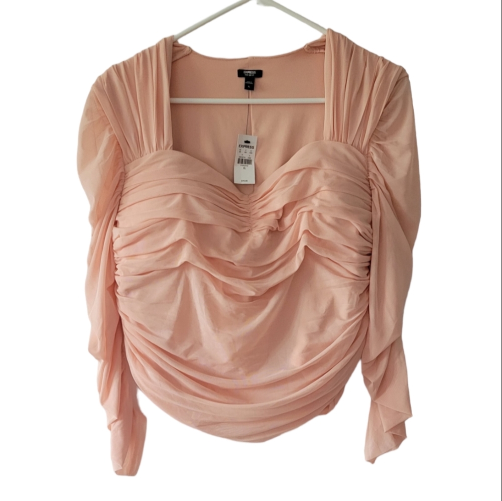 Body Contour Mesh Cropped Top With Removable Cups